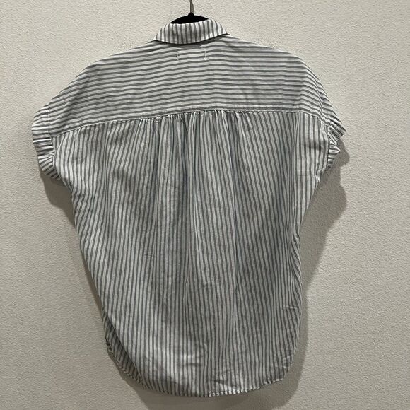 Madewell Central Shirt in Stripe Size Xs Button-Down Shirt Preppy Casual Office - Picture 5 of 7